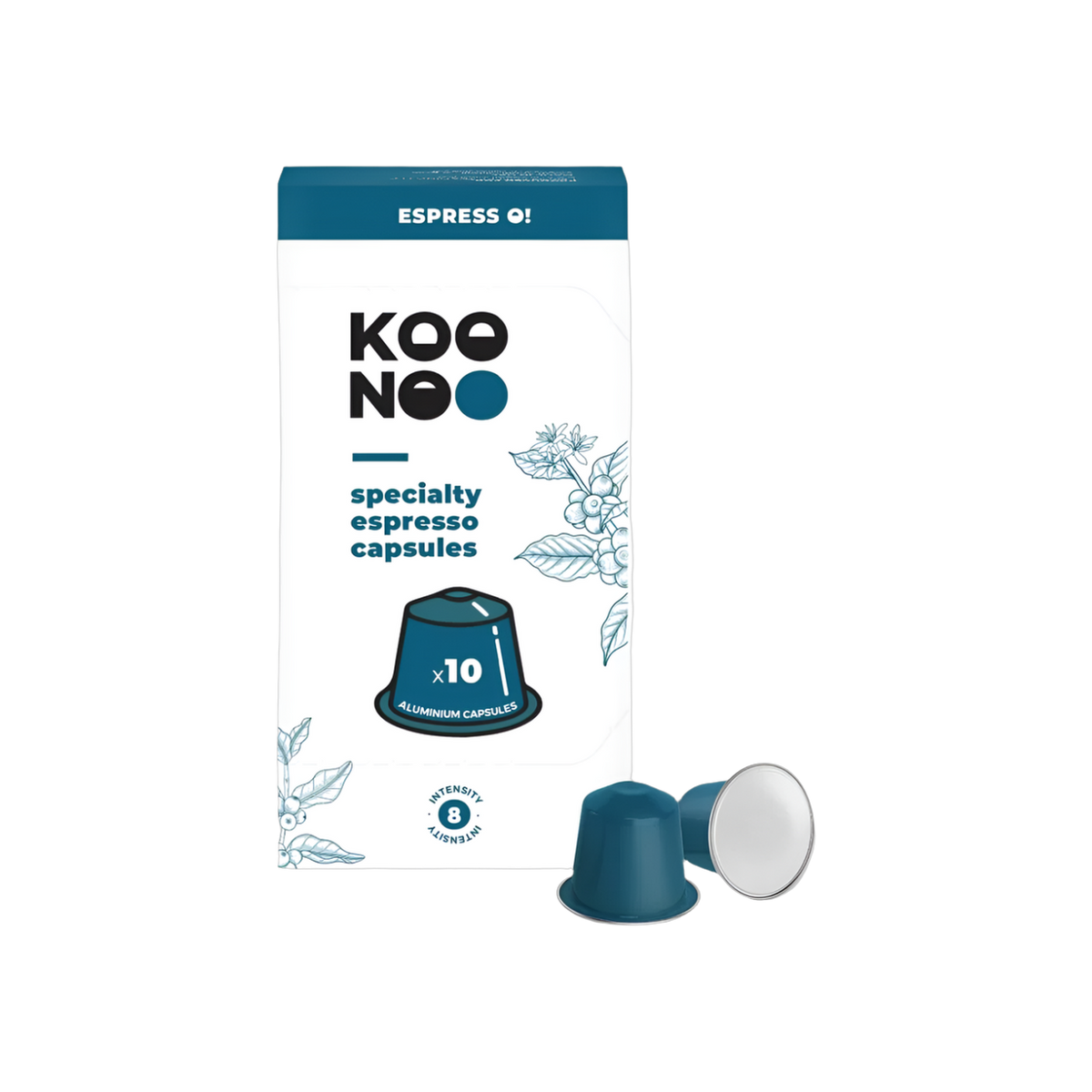 KOONOO Espresso Capsules — square product photo with transparent padding