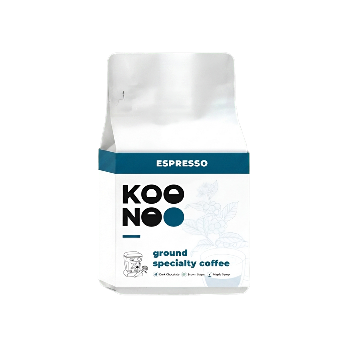 Koonoo Ground Coffee — square product photo with transparent padding