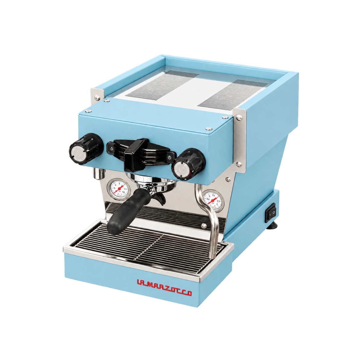 La Marzocco Linea Micra — Blue — matching product angle on transparent background