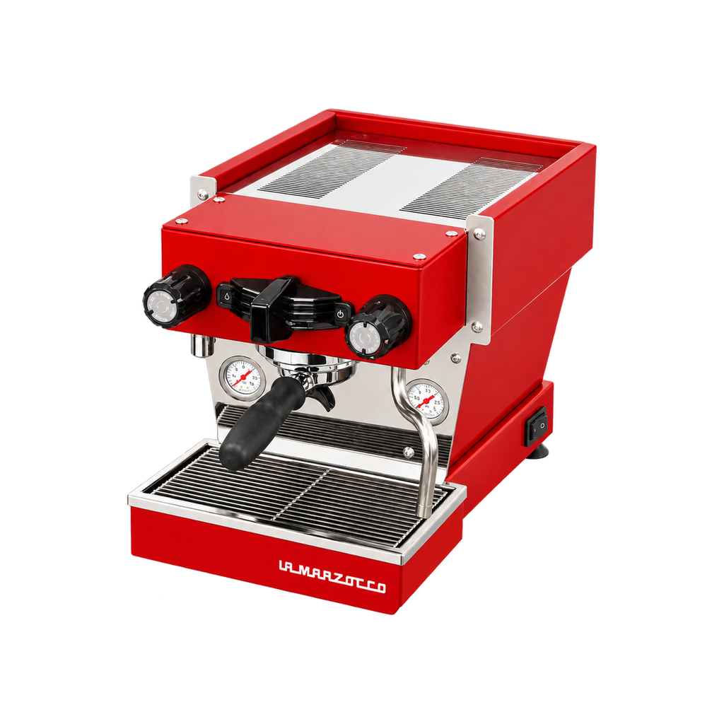 La Marzocco Linea Micra — Red — matching product angle on transparent background