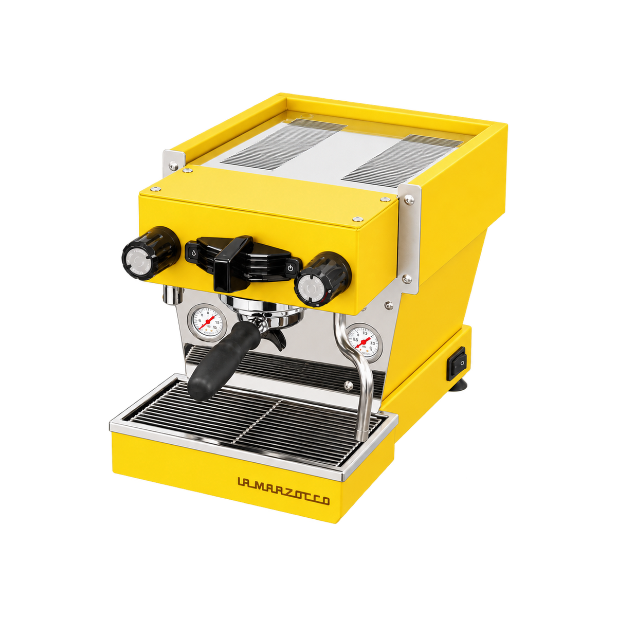 La Marzocco Linea Micra — Yellow — matching product angle on transparent background