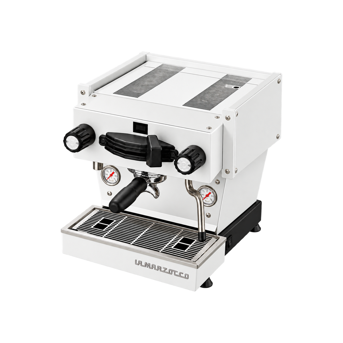 La Marzocco Linea Mini R — White matched product view, transparent background