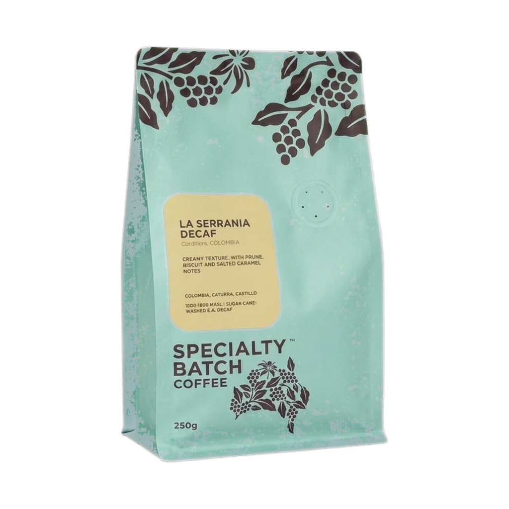 La Serrania — upright transparent coffee hero