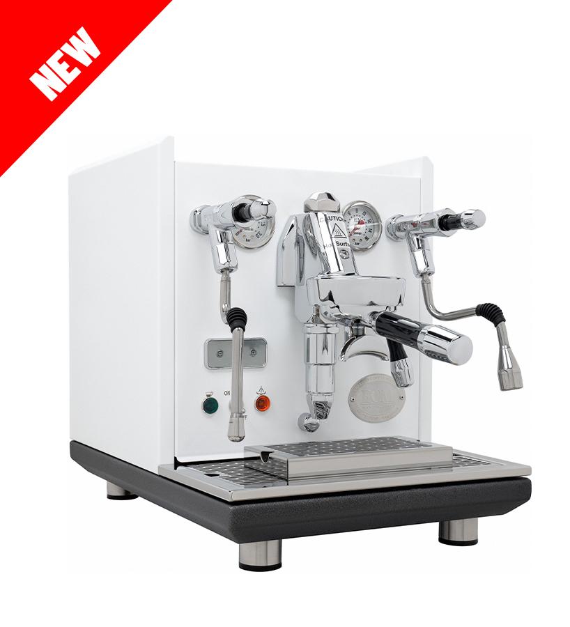 ECM Syncronika Dual Boiler Color Line - BeanBurds BonCafe White Espresso Machine