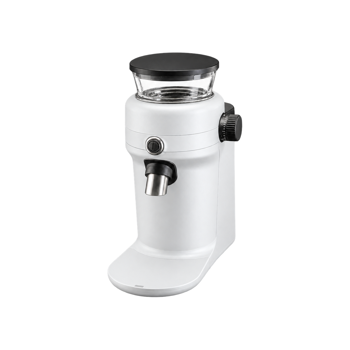 Mahlkonig X64 SD Single Dose Espresso Grinder — White matched product view, transparent background