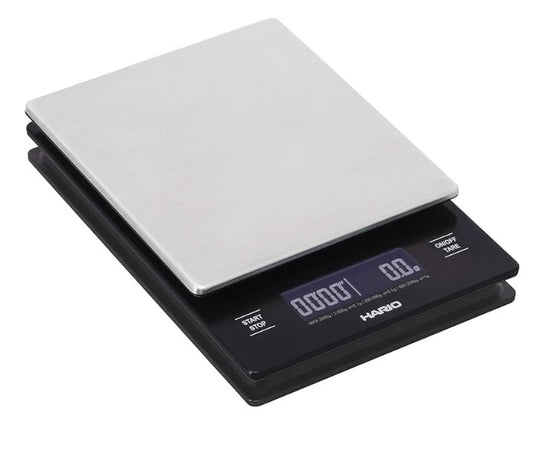 Hario V60 Metal Drip Scale Hairline Silver - BeanBurds CMI Equipment Scale