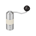 Barista Space Manual Grinder — Silver — matching product angle on transparent background