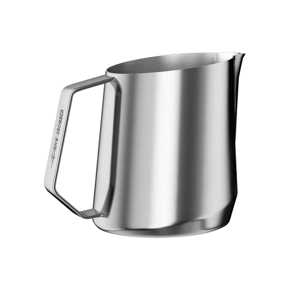 MHW-3Bomber GT Milk Pitcher U-Shape Spout, 400ml — square product photo with transparent padding
