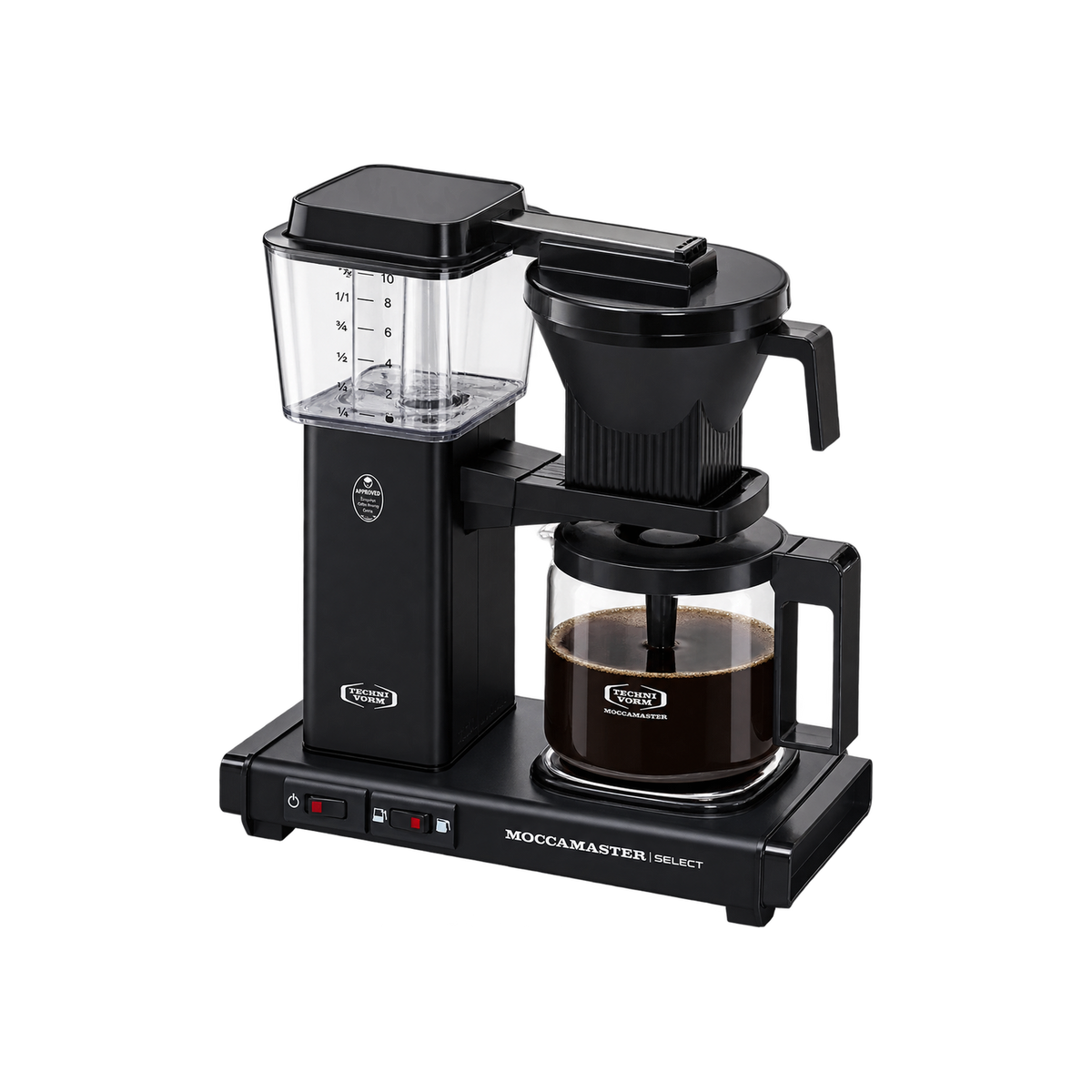 Moccamaster KBG Select Coffee Machine — product view on transparent background