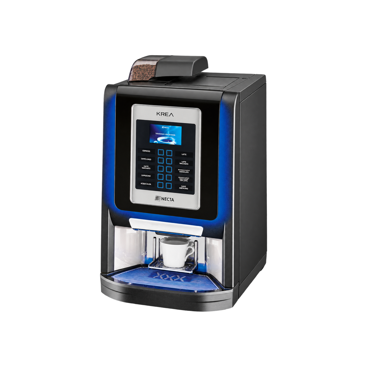 Necta Krea Prime Espresso Machine — product view on transparent background