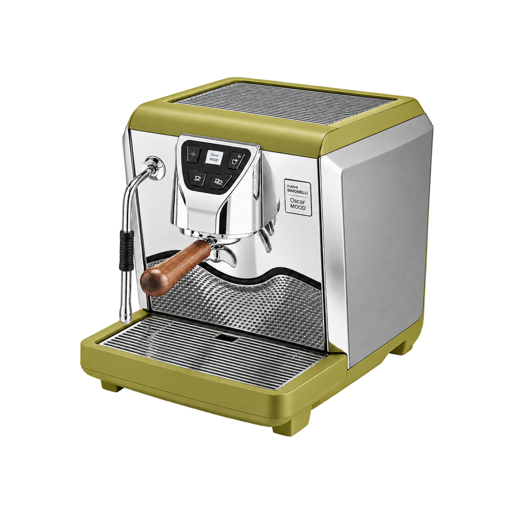 Nuova Simonelli Oscar Mood — Guacamole — matching product angle on transparent background