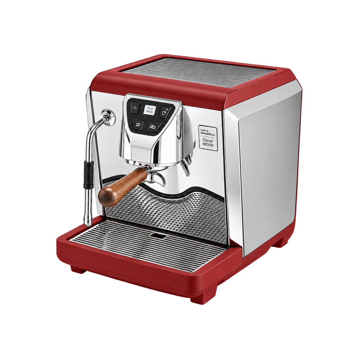 Nuova Simonelli Oscar Mood — Red — matching product angle on transparent background