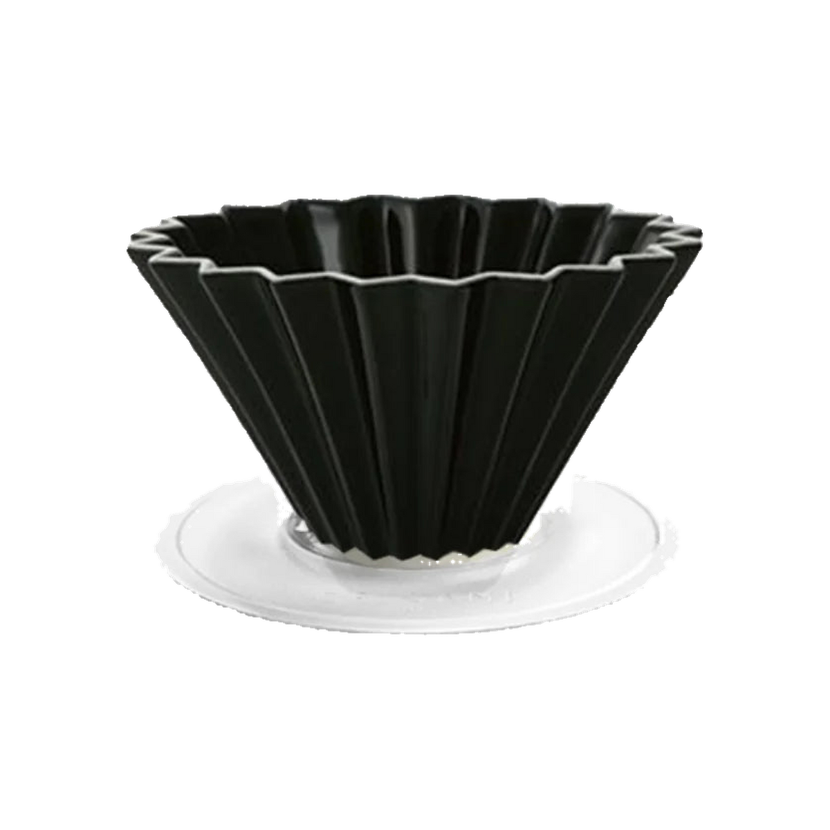 Origami Dripper M with Plastic Holder — square product photo with transparent padding