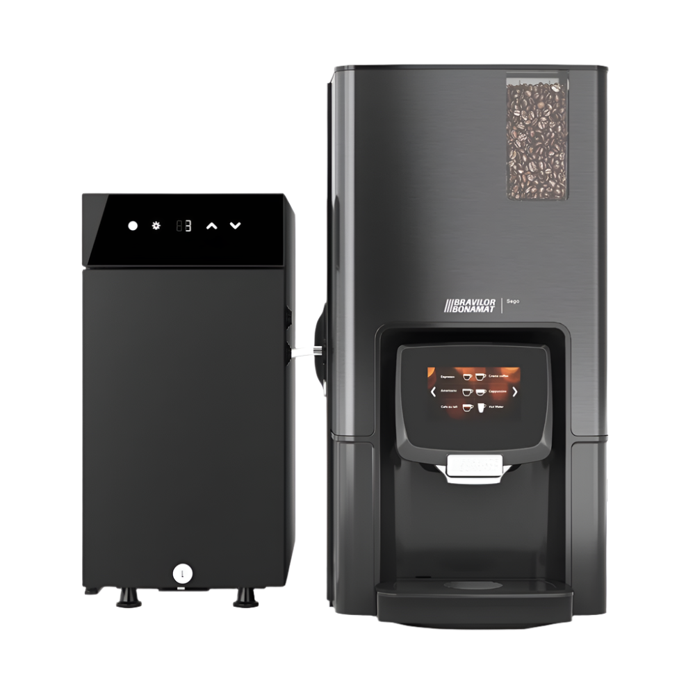 Bravilor Bonomat Sego 12L with fridge - BeanBurds Intellect Coffee Coffee Machine