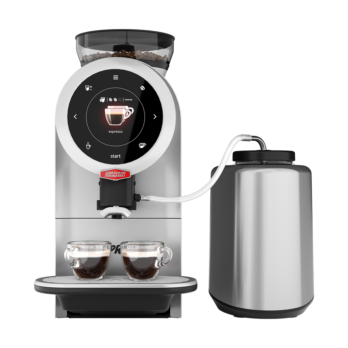 Bravilor Bonomat Sprso with milk cooler - BeanBurds Intellect Coffee Coffee Machine