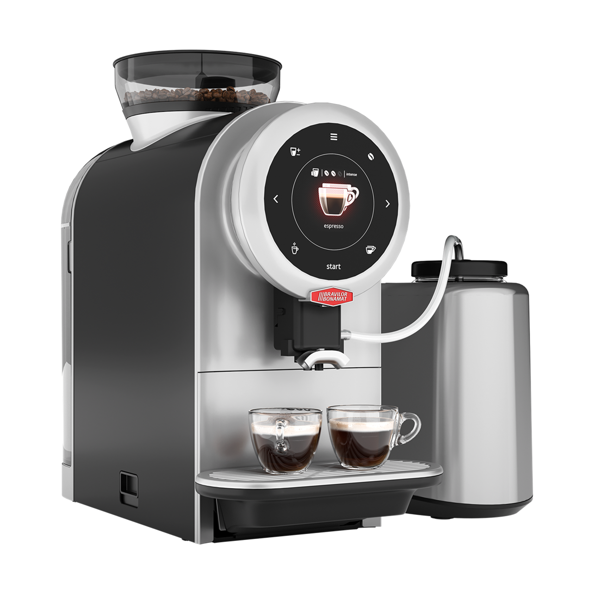 Bravilor Bonomat Sprso with milk cooler - BeanBurds Intellect Coffee Coffee Machine