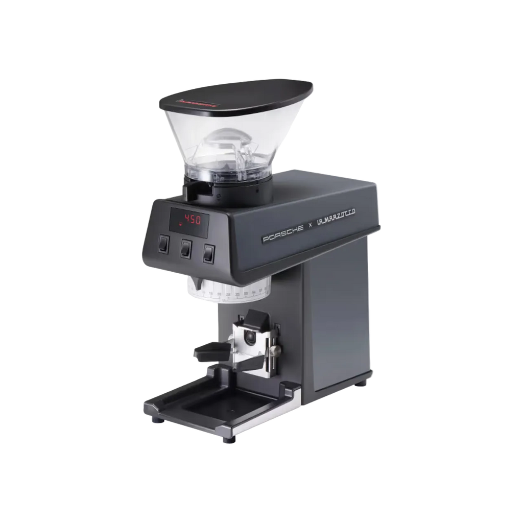 Porsche x La Marzocco Pico Espresso Grinder — square product photo with transparent padding