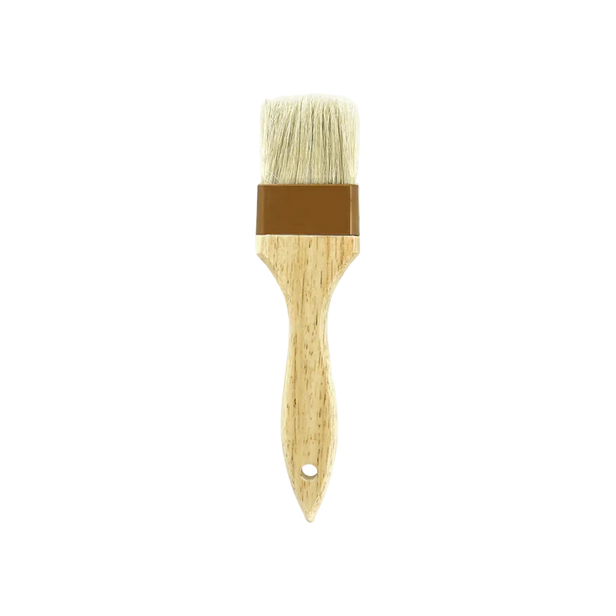 Precise Wide Flat Brush with Natural Bristles and Wooden Handle — square product photo with transparent padding
