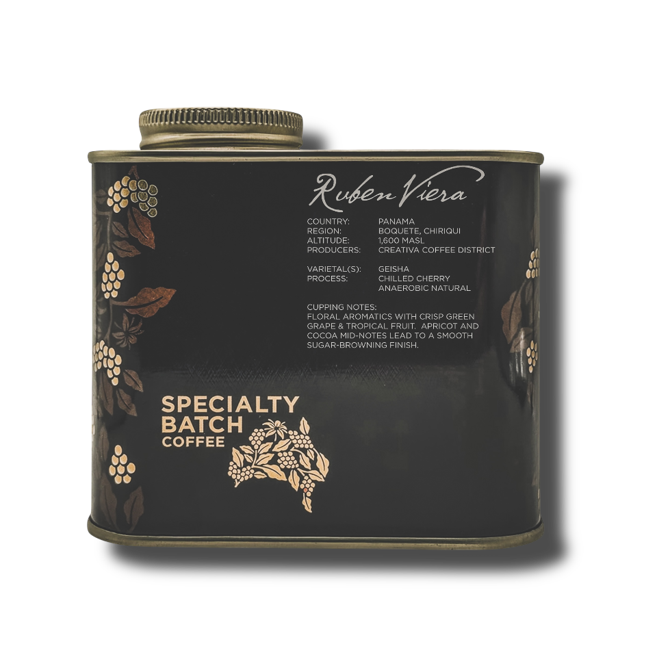 Ruben Viera - BeanBurds Specialty Batch Coffee 100g (4-5 cups) / Whole Bean / Filter Coffee Beans