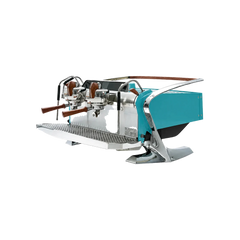 Slayer Steam LP 2 group, Turquoise Blue, barista side