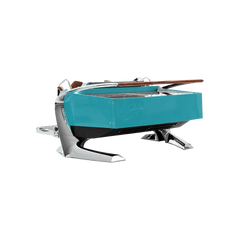 Slayer Steam LP 2 group, Turquoise Blue, customer side angle