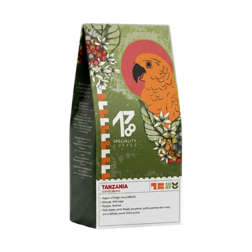 Tanzania Ilona Geisha Washed — upright transparent coffee hero