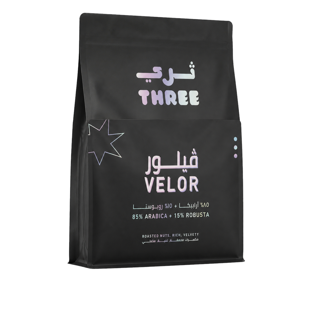 Velor Blend transparent upright 15-degree yaw hero