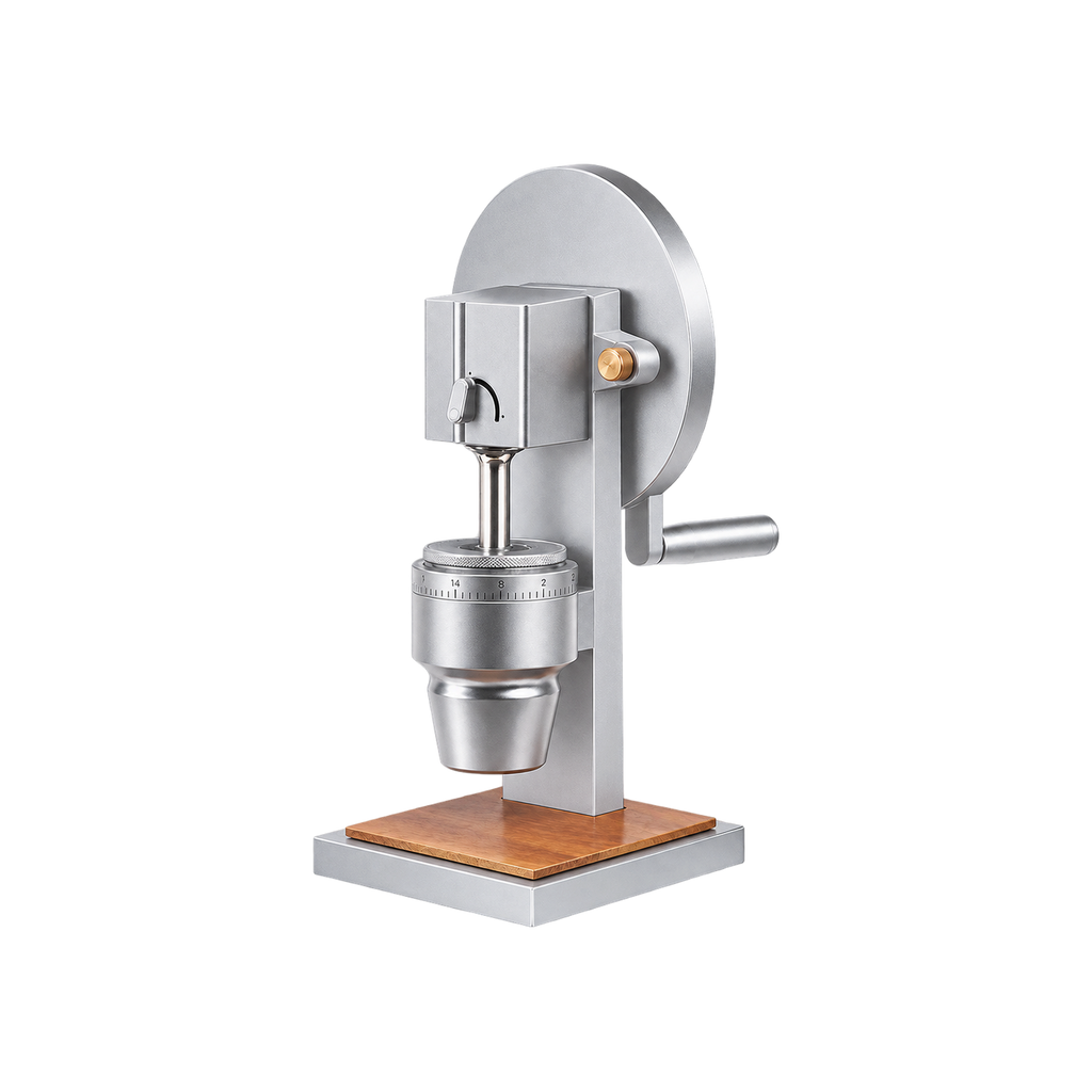 Weber Workshops HG-2 Manual Coffee Grinder — Silver matched product view, transparent background