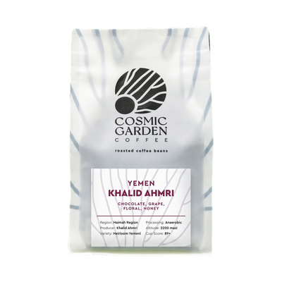 Yemen Khaled Ahmri — upright transparent coffee hero