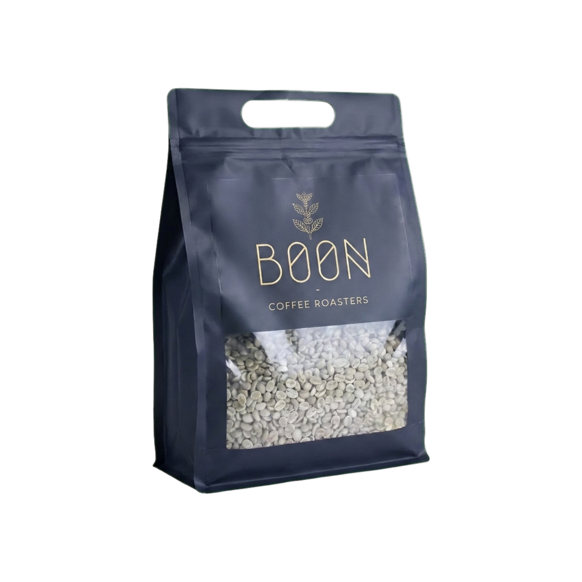 Yirgacheffe – Green Coffee Beans — square product photo with transparent padding