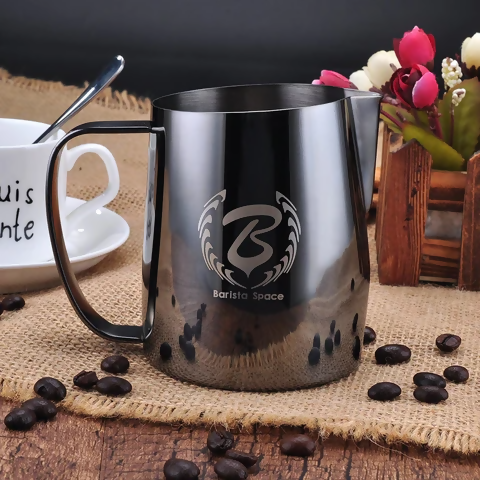 Barista Space Pitcher 450ml - BeanBurds Saraya Coffee light Black 450ml Pitcher