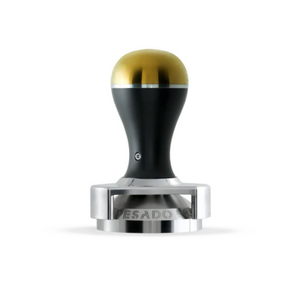 Pesado Tamper w/ Depth Adjuster 58.5mm - BeanBurds Saraya Coffee Black & Gold Coffee Tamper 58.5mm