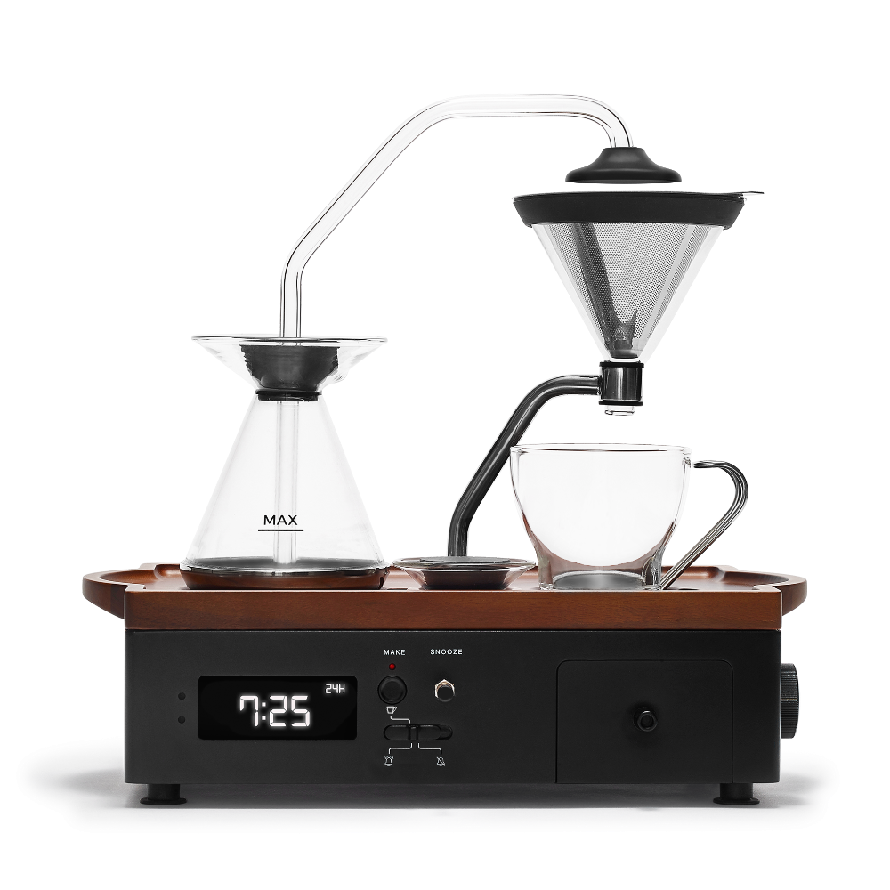 Barisieur Tea &amp; Coffee Alarm Clock by Joy Resolve - BeanBurds Joy Resolve Black