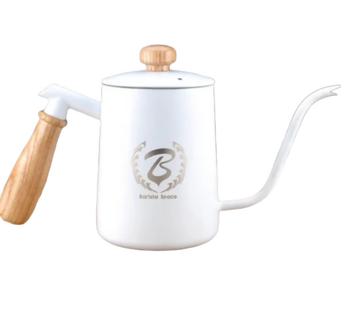 Barista Space Unique Spout Brewing Kettle 600ml - BeanBurds Saraya Coffee White Brewing Kettle