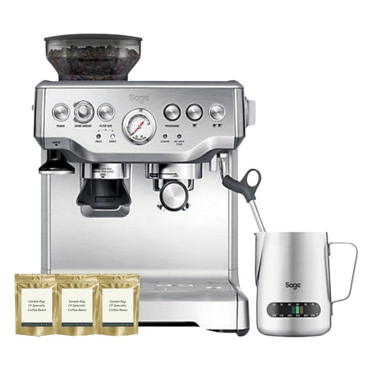 Breville Sage Barista Express Bundle - Limited Offer - BeanBurds Breville Brushed Stainless Steel Coffee Makers & Espresso Machines