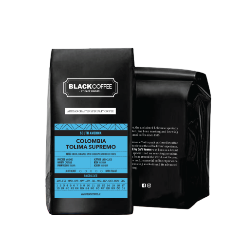 Colombia Supremo - BeanBurds Black Coffee By Cafe Younes 250g (10 - 12 cups) / Whole beans