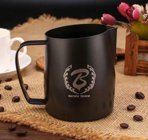 Barista Space Pitcher 450ml - BeanBurds Saraya Coffee light Black 450ml Pitcher