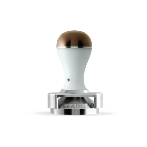 Pesado Tamper w/ Depth Adjuster 58.5mm - BeanBurds Saraya Coffee White & Bronze Coffee Tamper 58.5mm