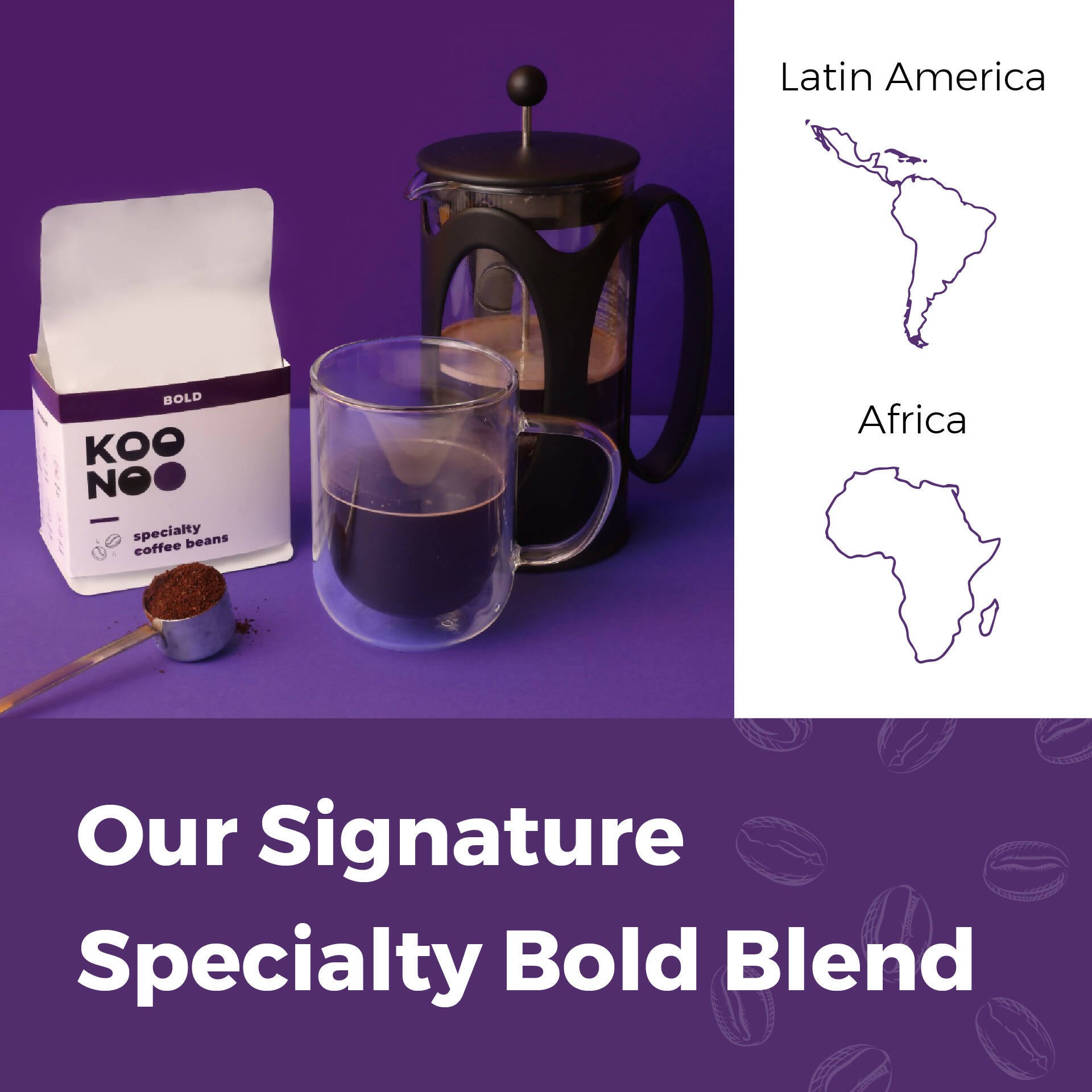 KOONOO Bold | Dark Roast | 250G | Specialty Coffee Beans | Made in UAE - BeanBurds Koonoo Specialty Coffee Beans