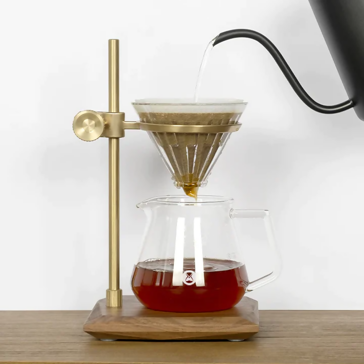 Timemore Muse Pour Over Stand - Brass - BeanBurds Saraya Coffee Pour over stand