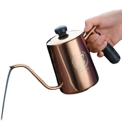 Barista Space Unique Spout Brewing Kettle 600ml - BeanBurds Saraya Coffee Rose Golden Brewing Kettle