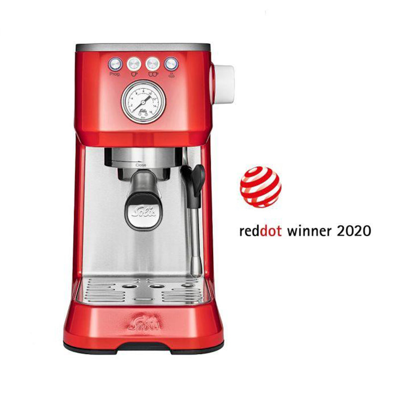 SOLIS Barista Perfetta Plus Coffee Maker - BeanBurds Better Life SOLIS Barista Perfetta Plus Red (Type 1170) Espresso Maker