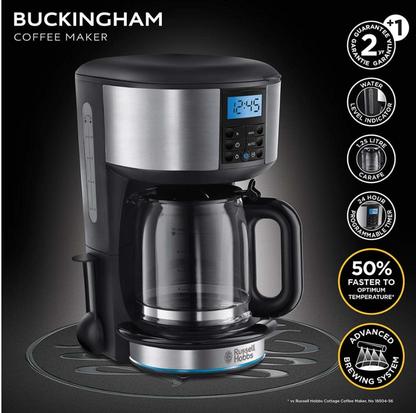 RUSSELL HOBBS BUCKINGHAM COFFEE MAKER - 20680 - BeanBurds Jashanmal Espresso Machine