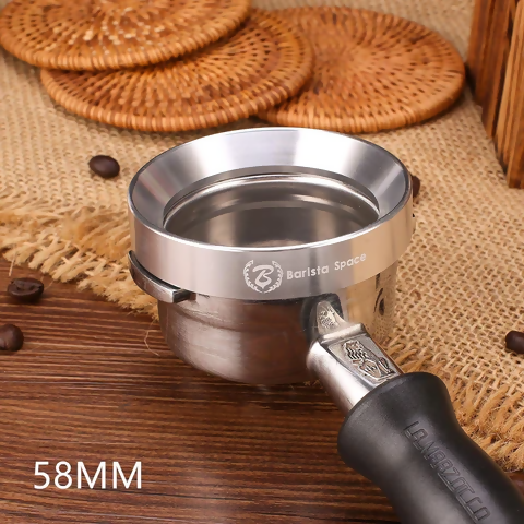 Barista Space Magnetic Dosing Funnel - BeanBurds Saraya Coffee 58mm Silver