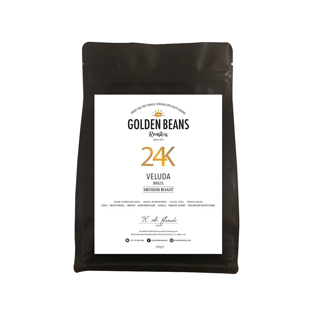 Veluda 24K - BeanBurds Golden Beans 250g (10 - 12 cups) / Whole beans