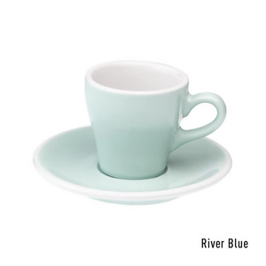 Loveramics Tulip Cup & Saucer - BeanBurds Saraya Coffee 80ml River Blue