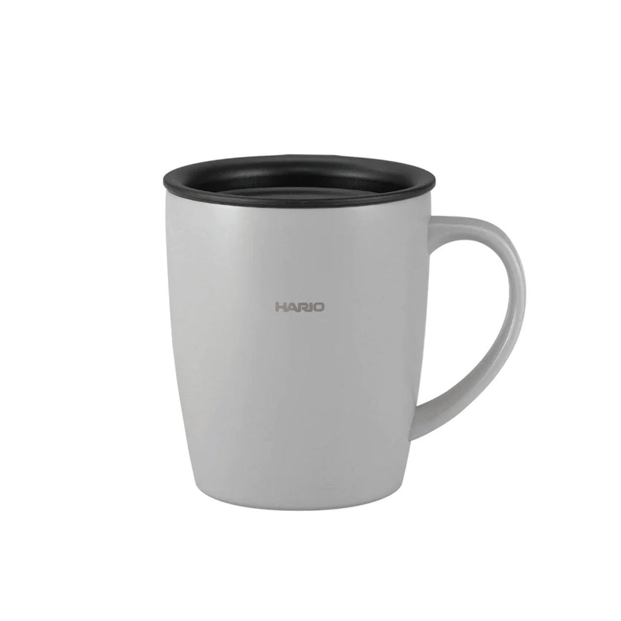 Hario Insulated Mug with Grey Lid 300 - BeanBurds BeanBurds White