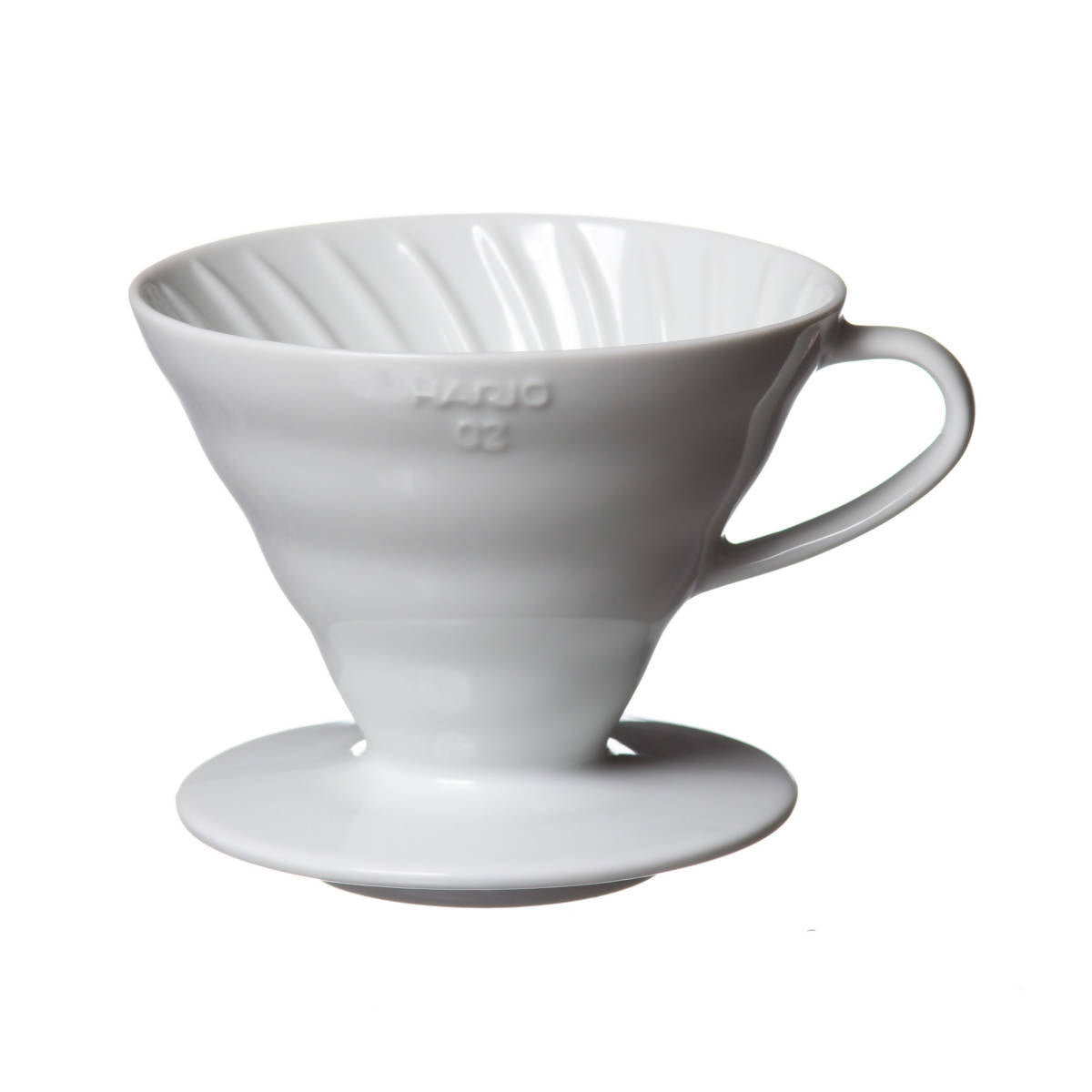 Hario V60 Ceramic Coffee Dripper - White - BeanBurds CoffeeDesk V60 - 02 Dripper