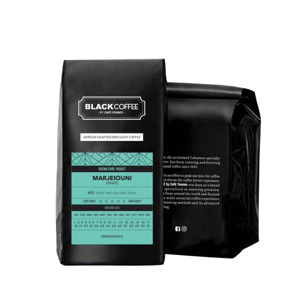 Marjeiouni - BeanBurds Black Coffee By Cafe Younes 250g (10 - 12 cups) / Whole beans