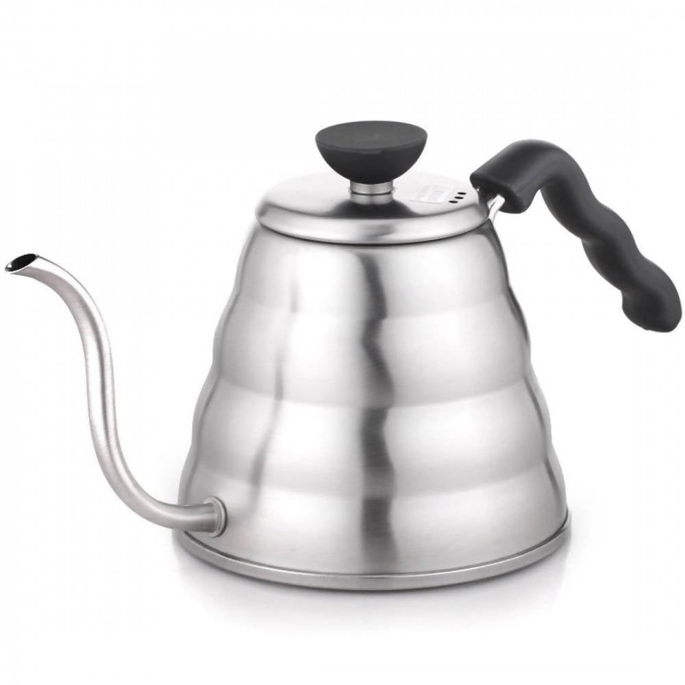 Hario Buono Kettle - 3 Sizes - 0.7, 1 and 1.2 liters - BeanBurds CoffeeDesk 1.2 liter / Silver Kettle